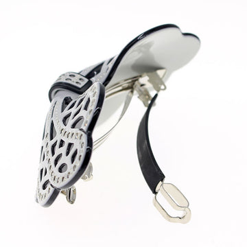 Crystalmood Cellulose Acetate Bow Hair Barrette w/ Rhinestones Grass Green